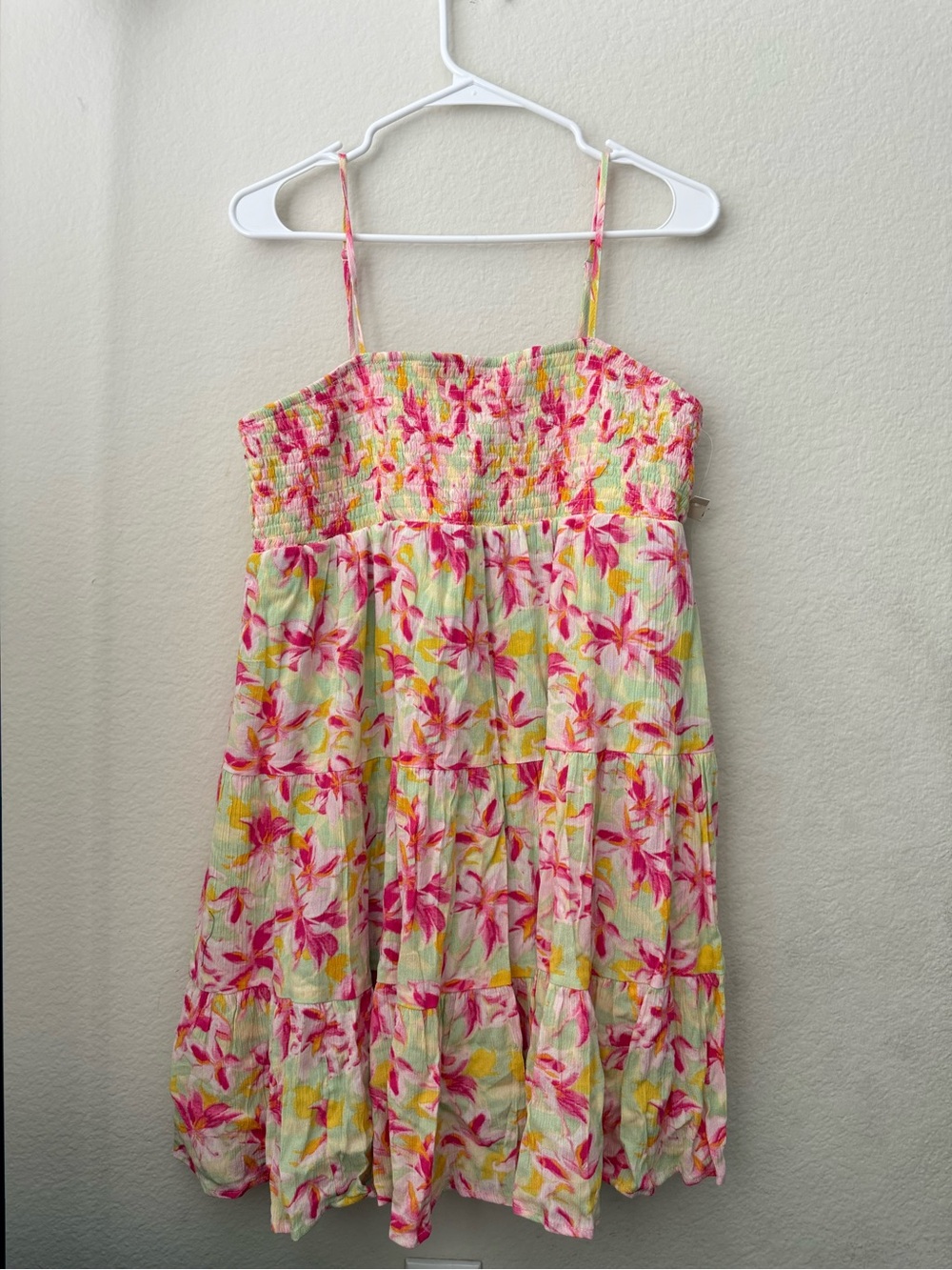 No Boundaries Pink Floral Summer Sundress Size Small